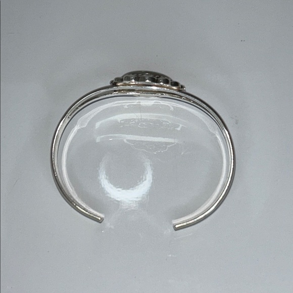 NWOT Sterling Silver Multi Gemstone Mosaic Cuff Bracelet By Carolyn Pollack Boho - Picture 6 of 10